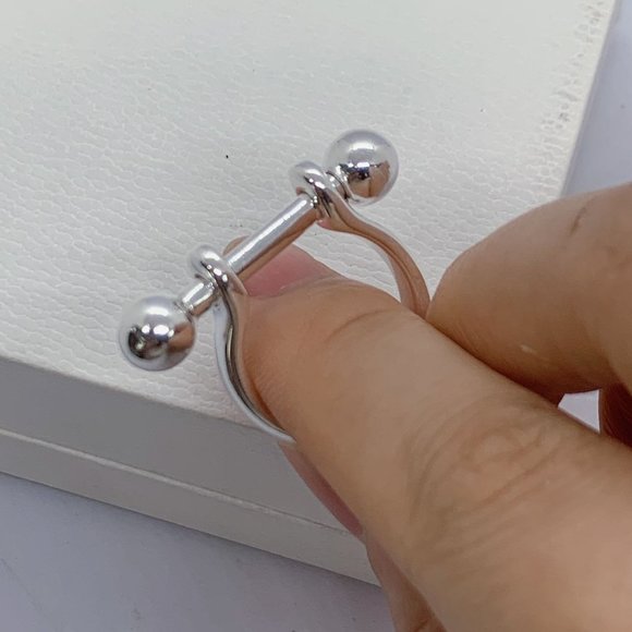 UNO de 50 Ring PICK 1 RING a fun little ball Unisex Ring Jewelry Silver-Plated - Picture 2 of 7